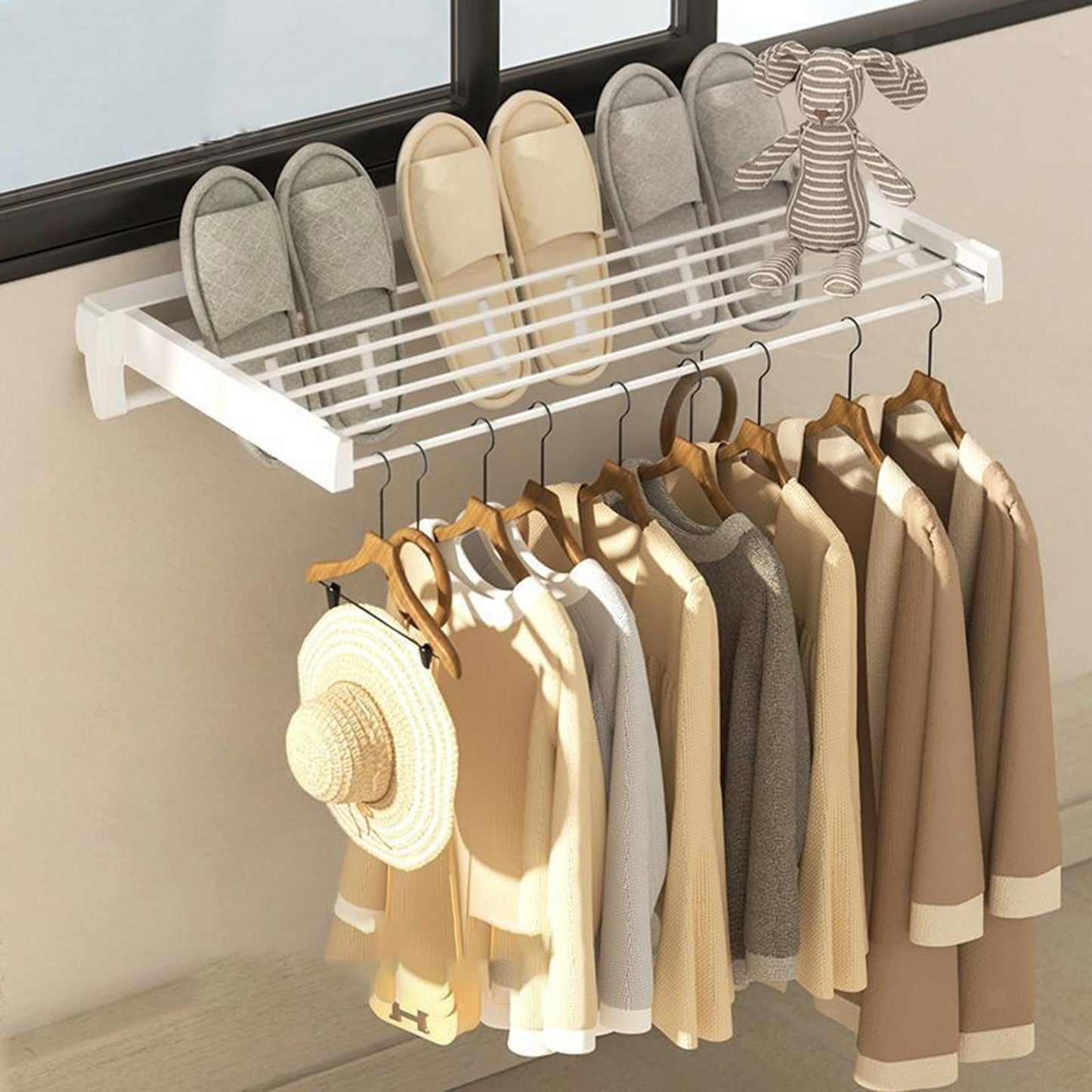 Skanto | Foldable Clothes Rack – Maximize Space & Simplify Laundry
