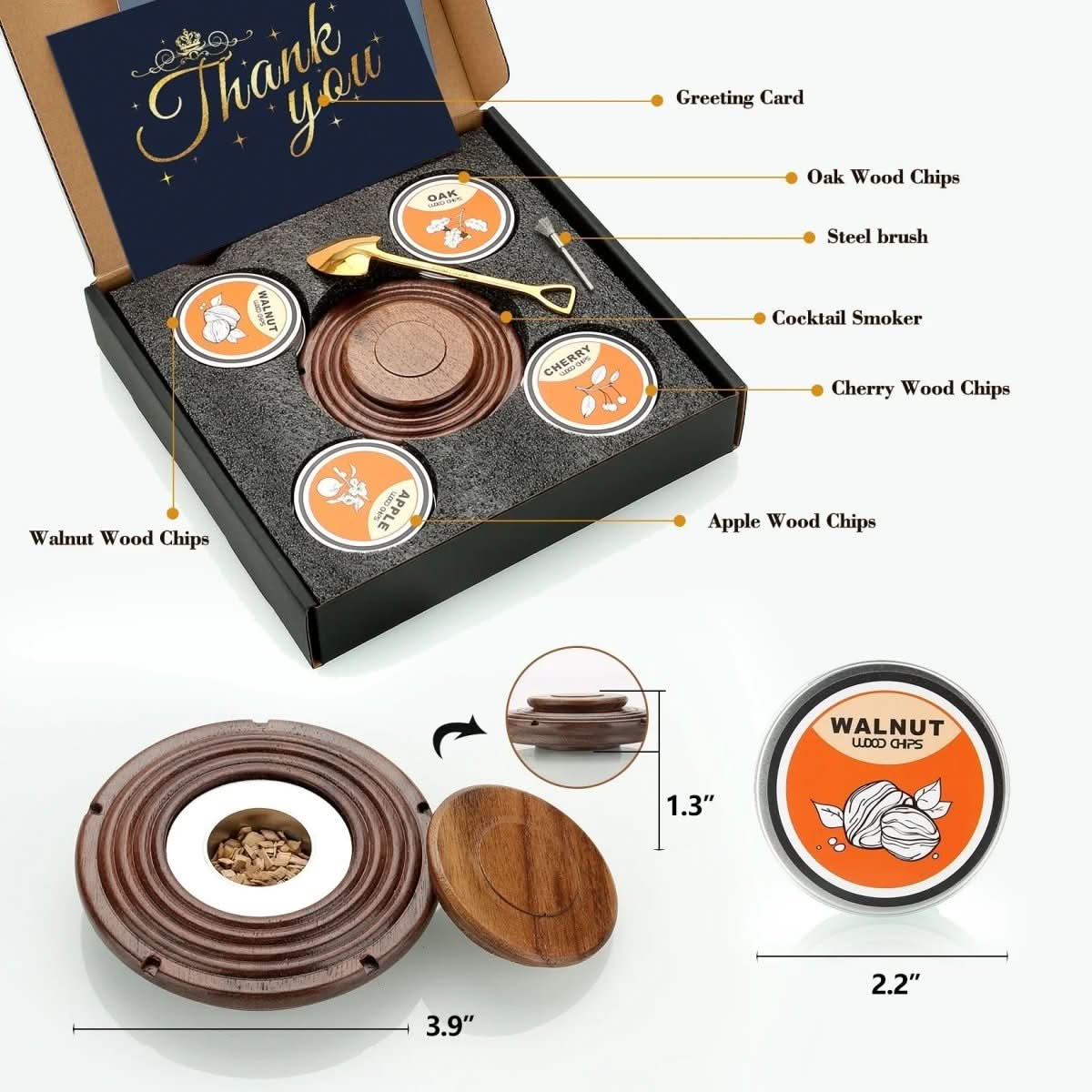 Skanto | Cocktail Smoker Set for Whiskey and Bourbon Lovers