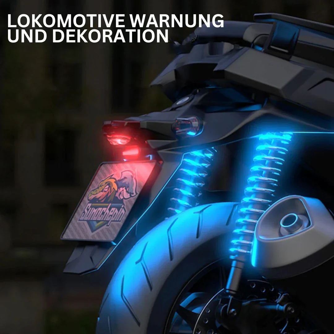 BowLift | Wireless LED Motorcycle Tail Light – Rechargeable Remote Control for Brake and Warning Light