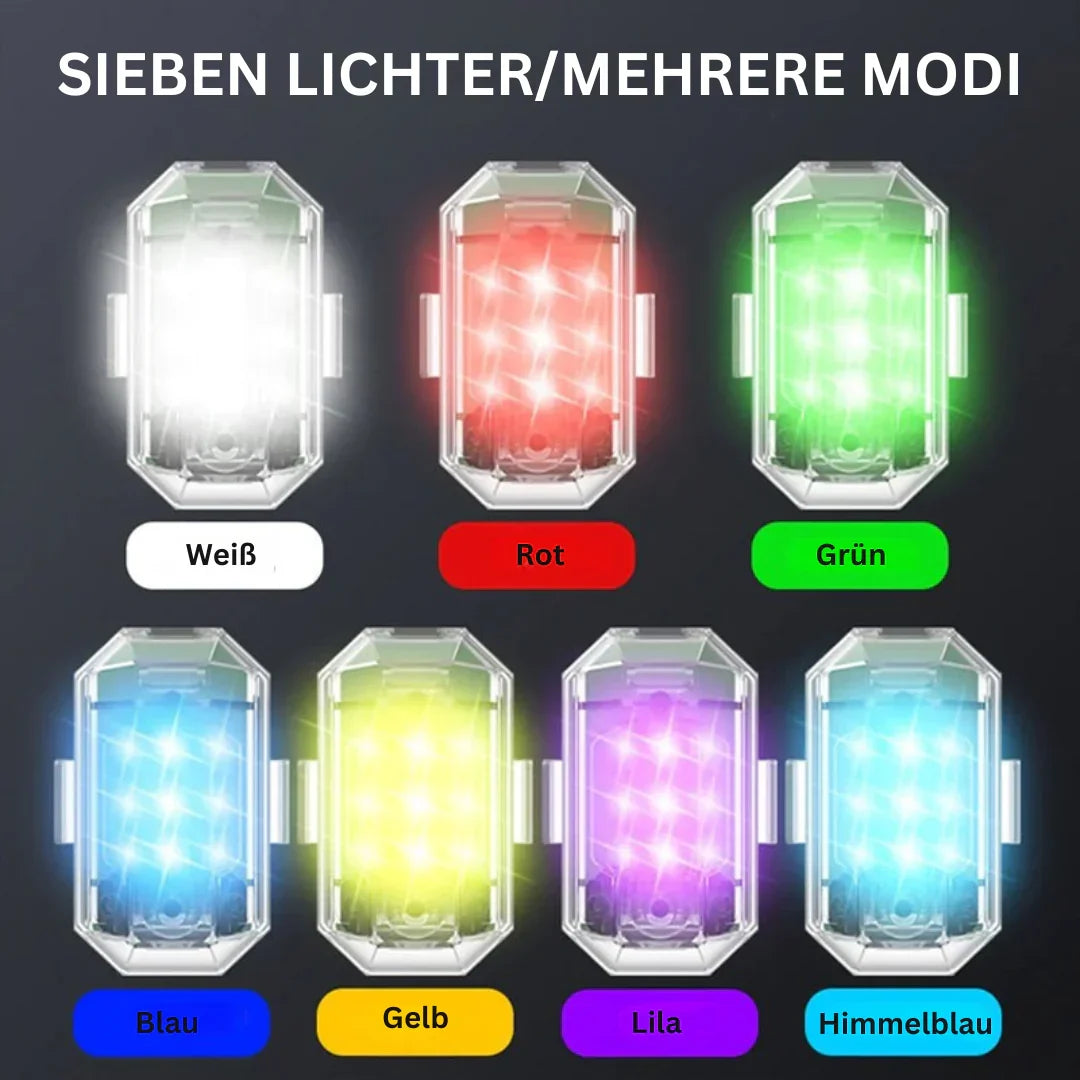 BowLift | Wireless LED Motorcycle Tail Light – Rechargeable Remote Control for Brake and Warning Light