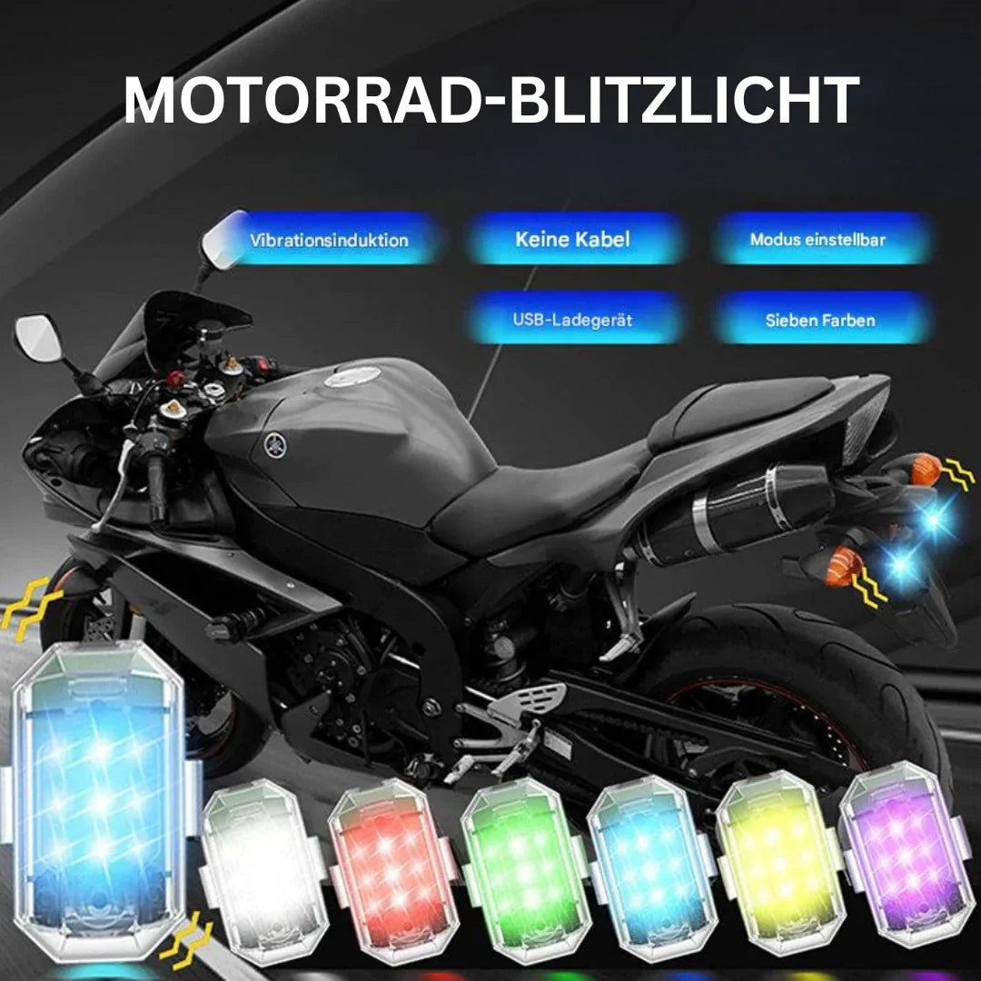 BowLift | Wireless LED Motorcycle Tail Light – Rechargeable Remote Control for Brake and Warning Light