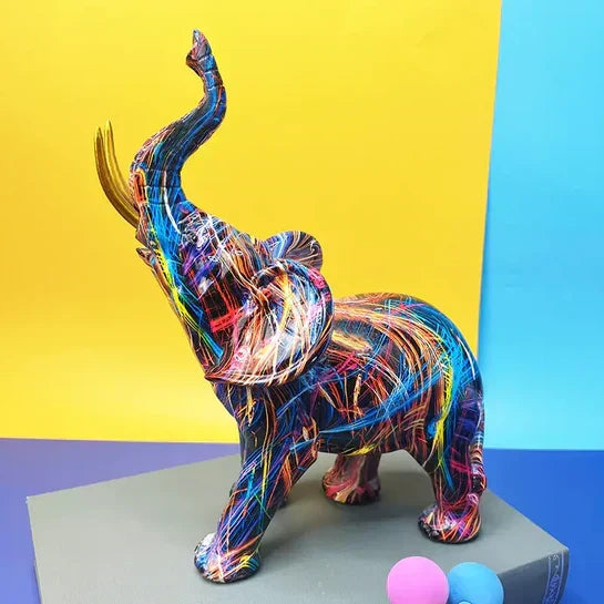 BowLift | ColorTrunk Lively Elephant Sculpture Unique Bold Design