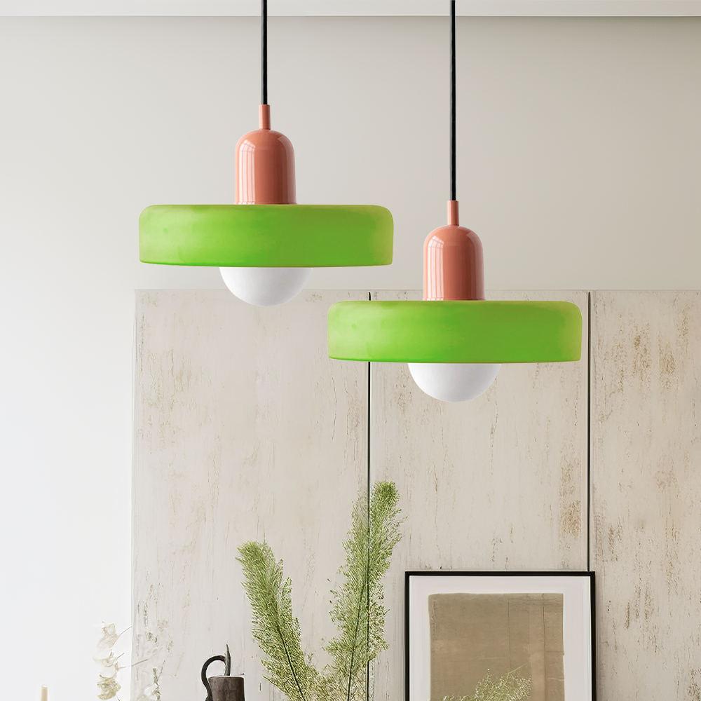 Skanto | Bauhaus Inspired Colorful Glass Pendant Lamp