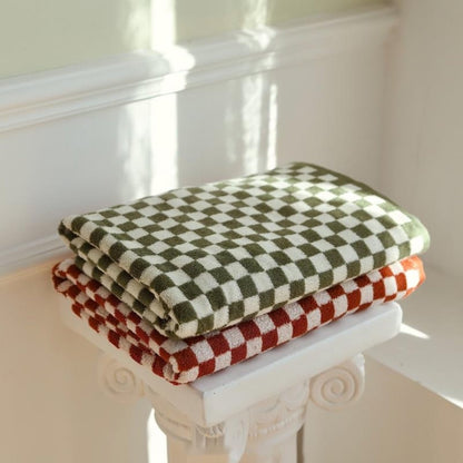 Colourful Checkerboard & Stripe Towels | Bowlift