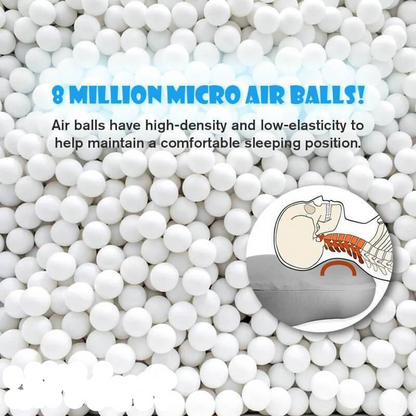 BowLift | Slim Sleep Pillow – Ergonomic Microbead Pillow for Side and Back Sleepers