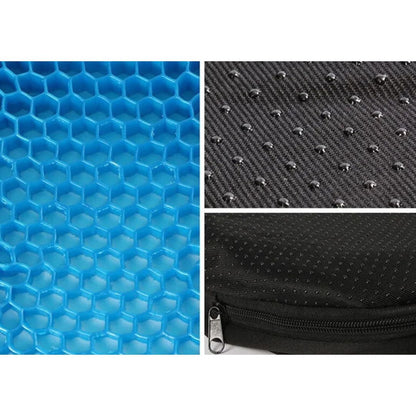 Skanto | Orthopedic Gel Seat Cushion | Pressure Relief, Tailbone Pain & Lumbar Support for Office Chair, Car & Wheelchair Use