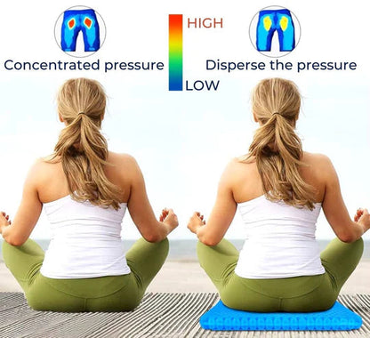 PressureFree Orthopedic Gel Seat Cushion – Breathable Honeycomb Design for Tailbone and Back Pain Relief | Skanto