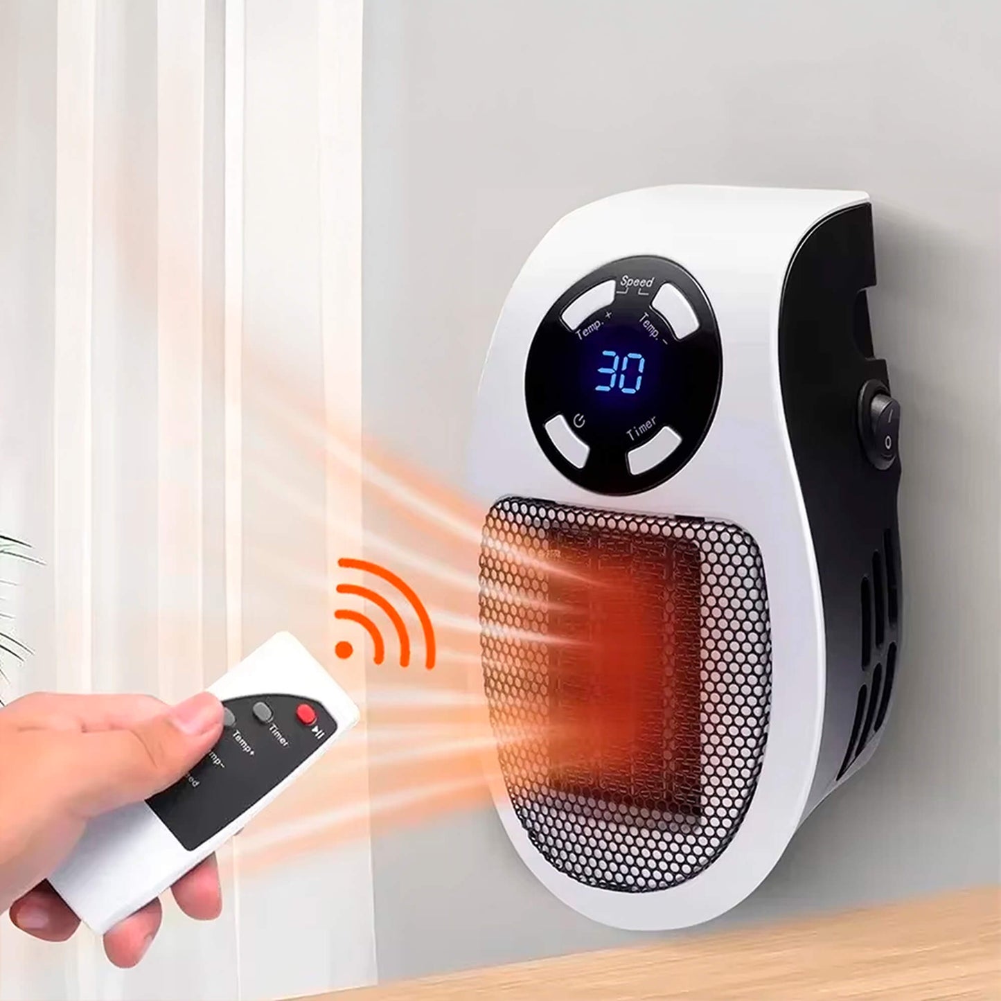 Skanto | Compact Electric Heater - USB and Plug-In Portable Mini Electric Heater