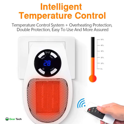 Skanto | Compact Electric Heater - USB and Plug-In Portable Mini Electric Heater