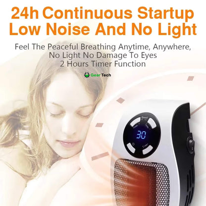 Skanto | Compact Electric Heater - USB and Plug-In Portable Mini Electric Heater