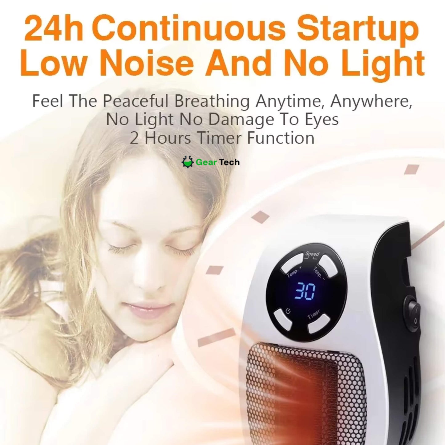 BowLift | Compact Electric Heater - USB and Plug-In Portable small electric heater