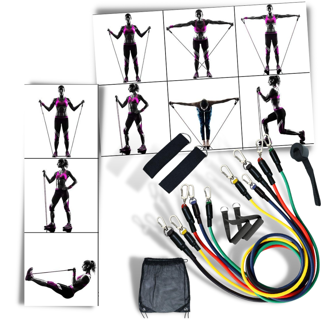 Complete Resistance Band Set (11 Pieces)