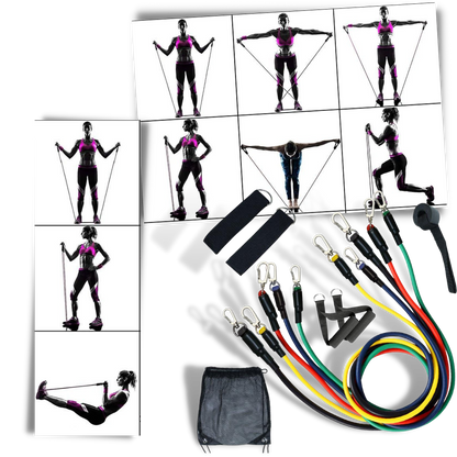 Complete Resistance Band Set (11 Pieces)