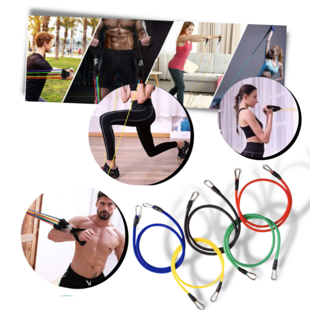 Complete Resistance Band Set (11 Pieces)