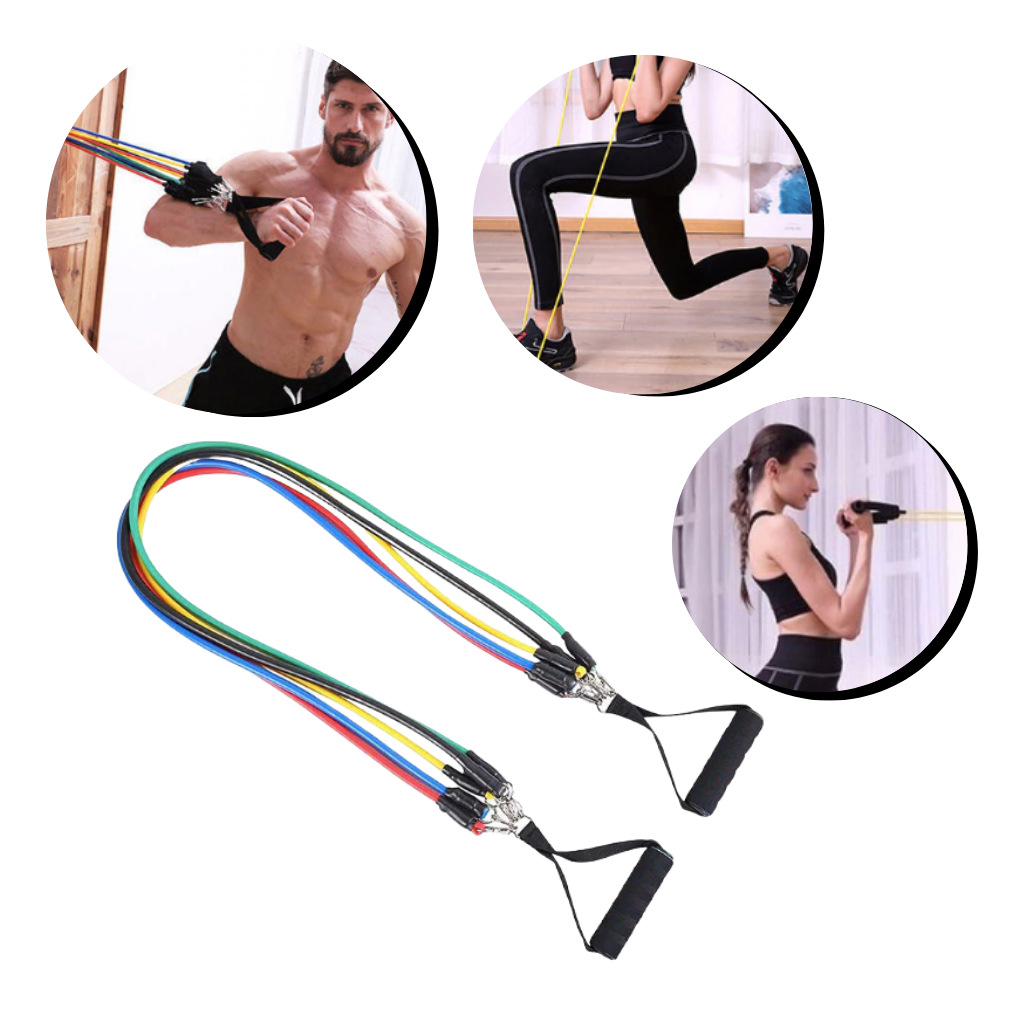 Complete Resistance Band Set (11 Pieces)