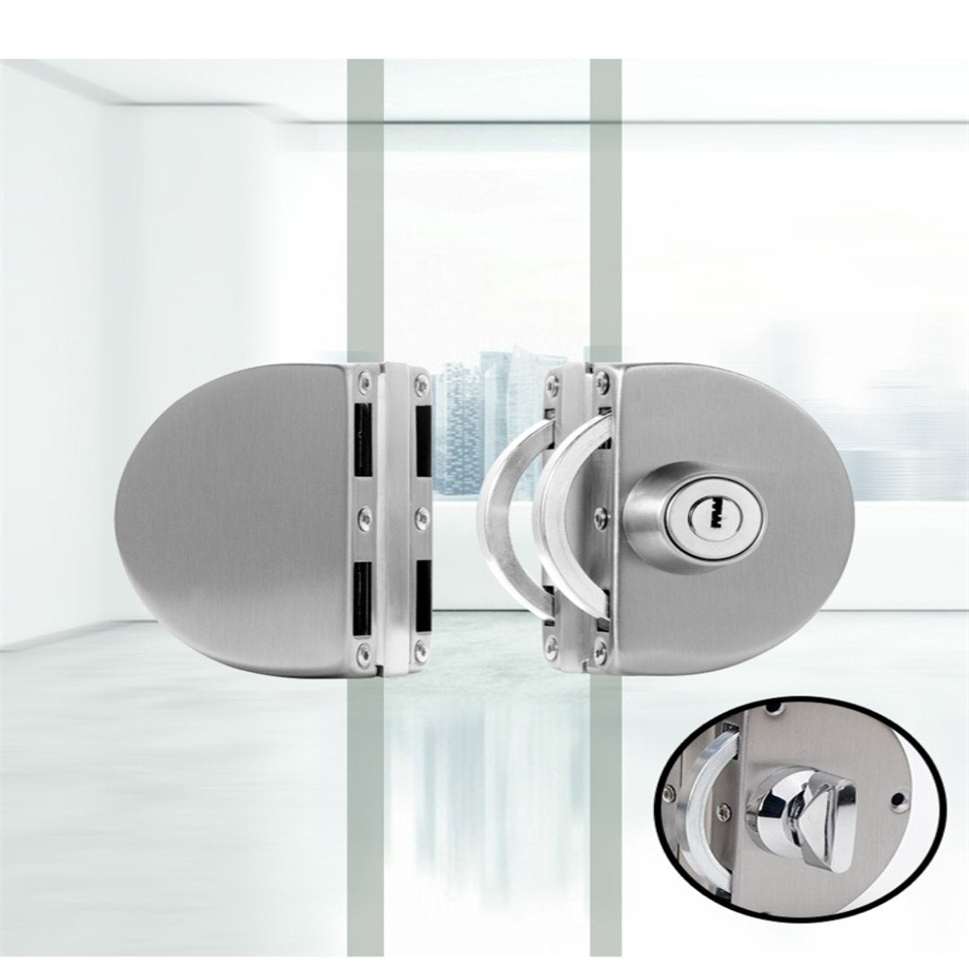 VIvolux | Sliding Door Stainless Steel Safety Glass Door Lock