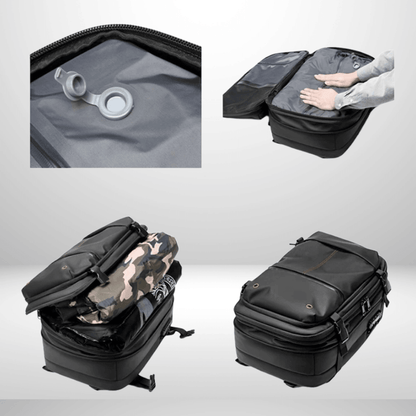 Skanto | CompriBag – Space-Saving Vacuum Travel Backpack with Expandable Capacity (25L–60L)