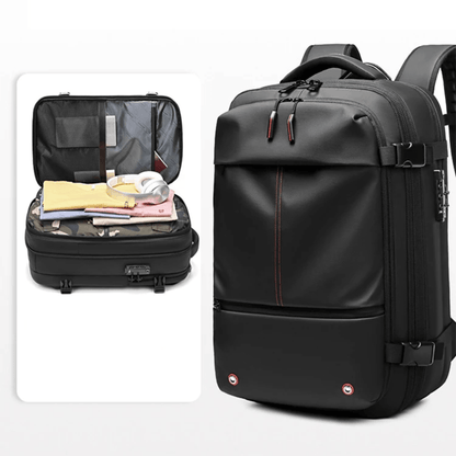 Skanto | CompriBag – Space-Saving Vacuum Travel Backpack with Expandable Capacity (25L–60L)