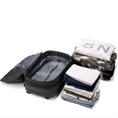 Skanto | CompriBag – Space-Saving Vacuum Travel Backpack with Expandable Capacity (25L–60L)