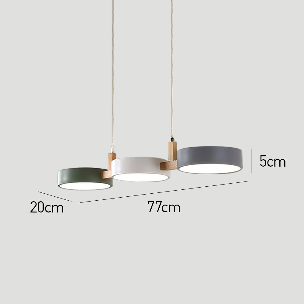 Nordic Multi-Light Cylinder Pendant Light for the Dining Room | Karnz