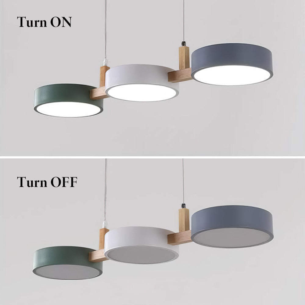 Nordic Multi-Light Cylinder Pendant Light for the Dining Room | Karnz