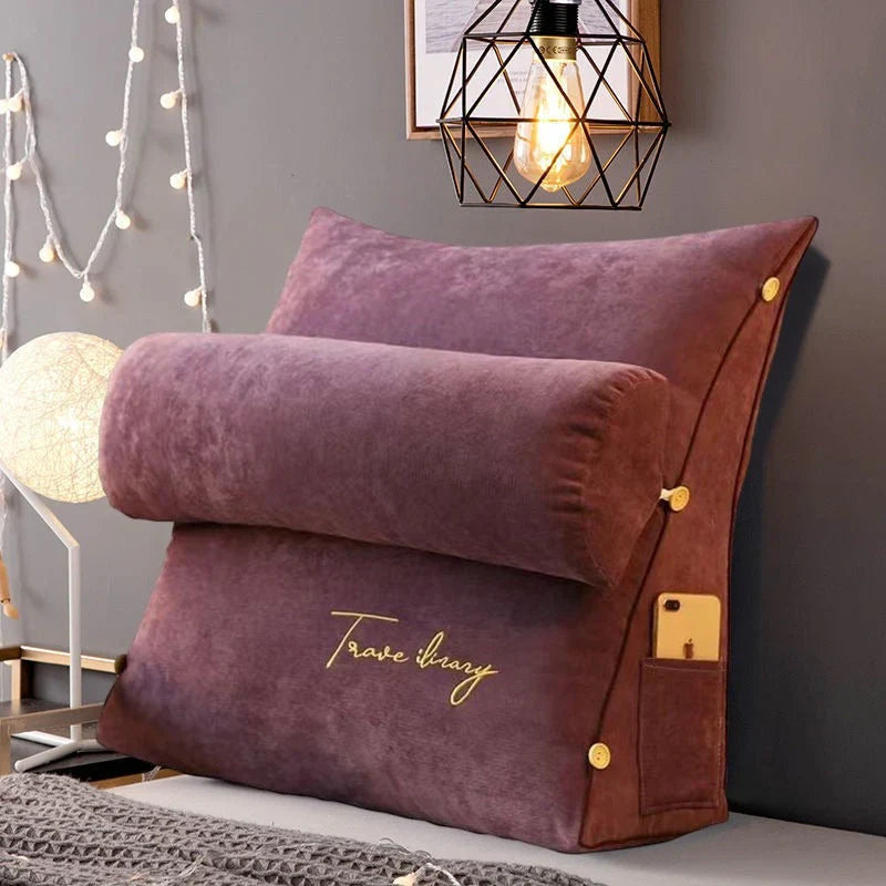 BowLift | RelaxWedge Lumbar Support Pillow – Contoured Wedge Cushion for Back and Neck Support