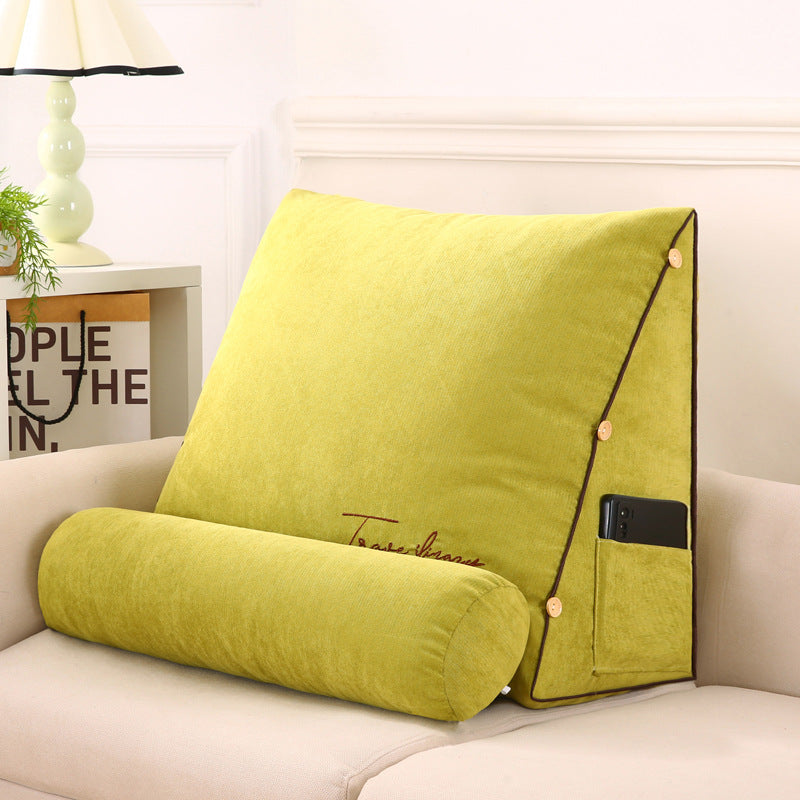 BowLift | RelaxWedge Lumbar Support Pillow – Contoured Wedge Cushion for Back and Neck Support