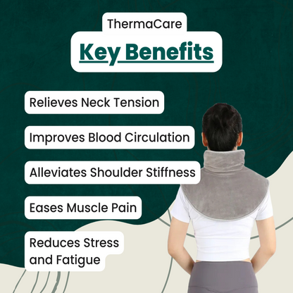 BowLift | Neck Heating Pad & Massager | Neck and Shoulder Heat for Muscle Relaxation | Adjustable Settings for Stress Relief | Targeted Neck Pain and Relaxation