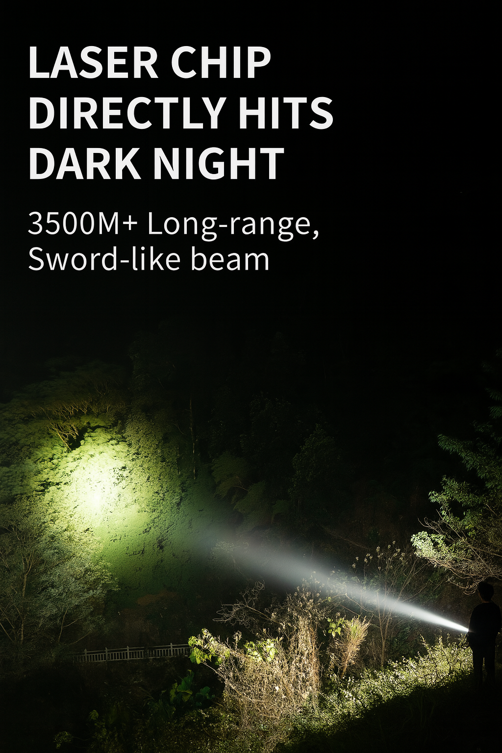 Skanto | LED Flashlight with Zoom and Power Bank