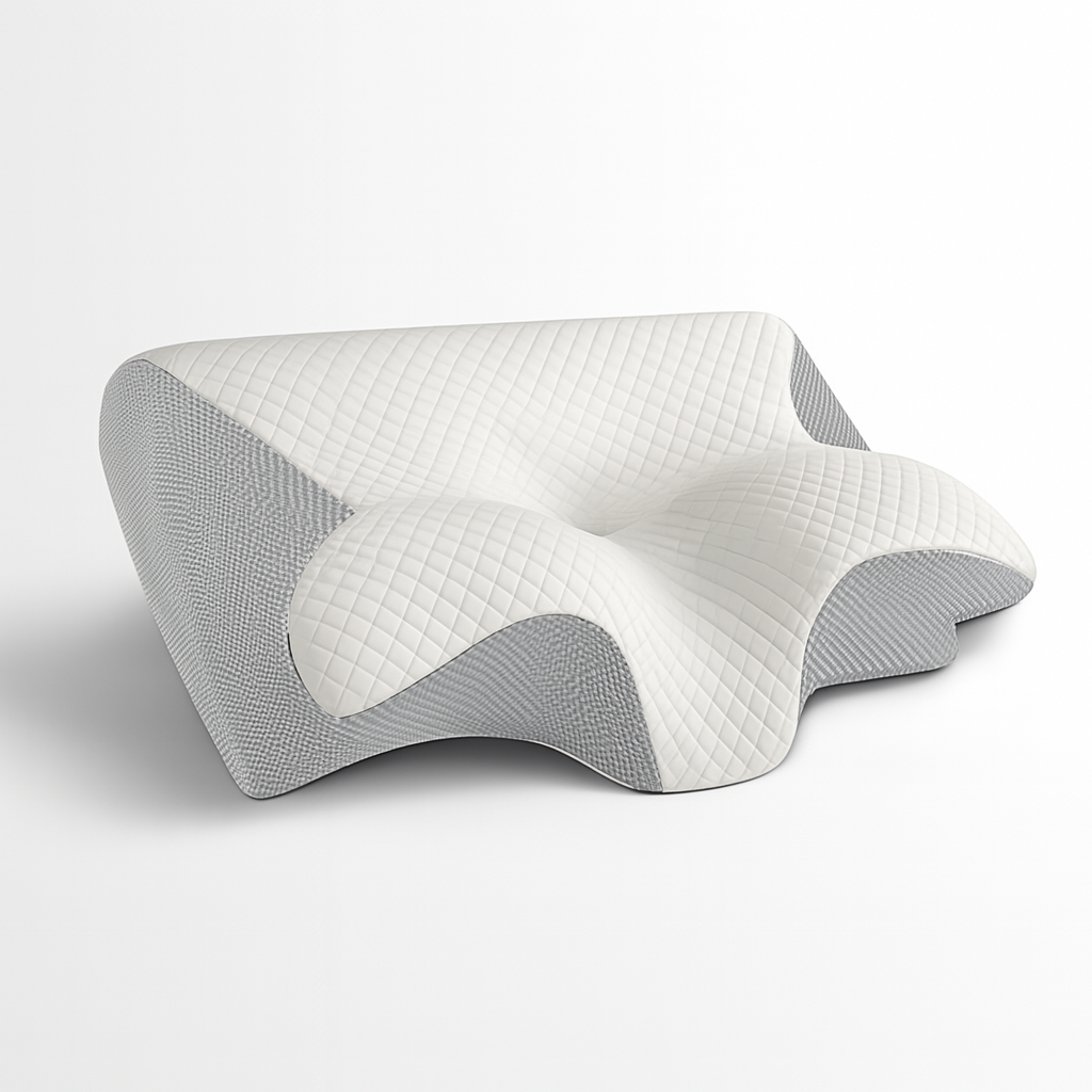 Orthopedic neck and shoulder memory foam pillow