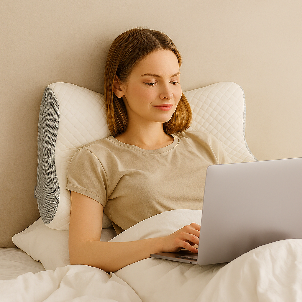 BowLift | Orthopedic Memory Foam Pillow Neck Shoulder Support