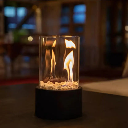 Skanto | Smokeless Tabletop Bioethanol Fireplace – Real Flames with Scandinavian Design