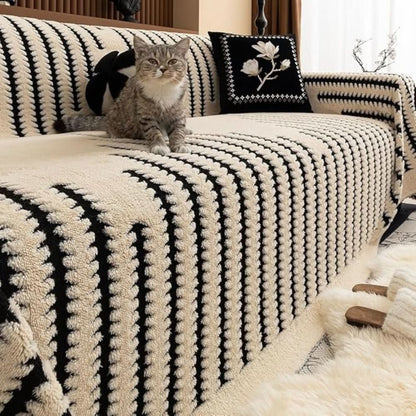 Skanto | Plush Sofa Cover with Non-Slip Backing