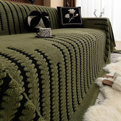 Skanto | Plush Sofa Cover with Non-Slip Backing