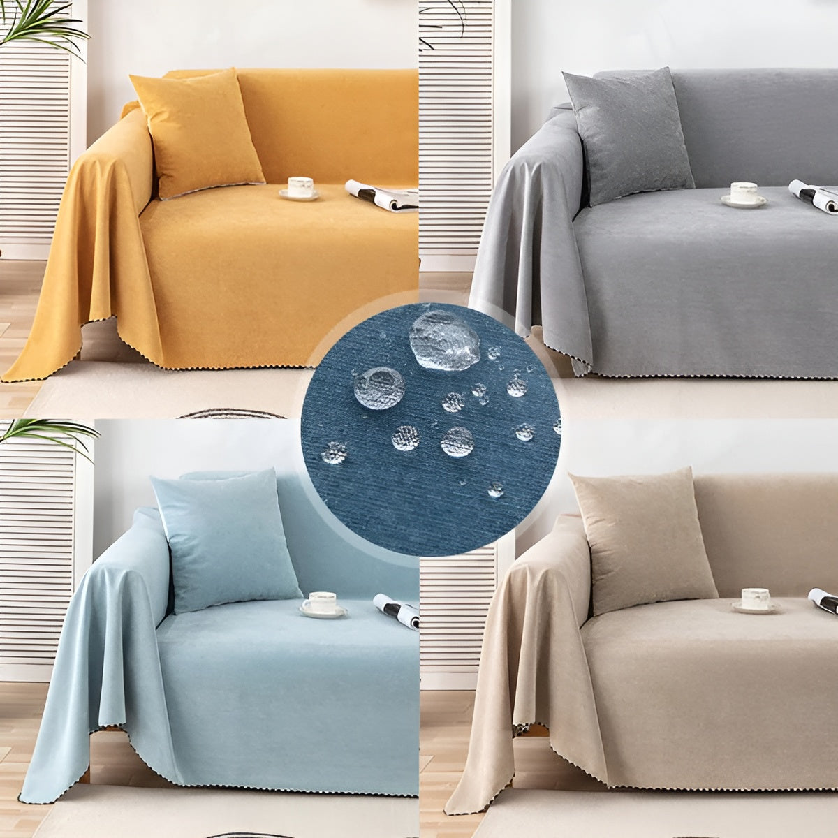 BowLift | Waterproof Sofa Blanket CosyHaven | Reversible | Pet Friendly & Easy Care