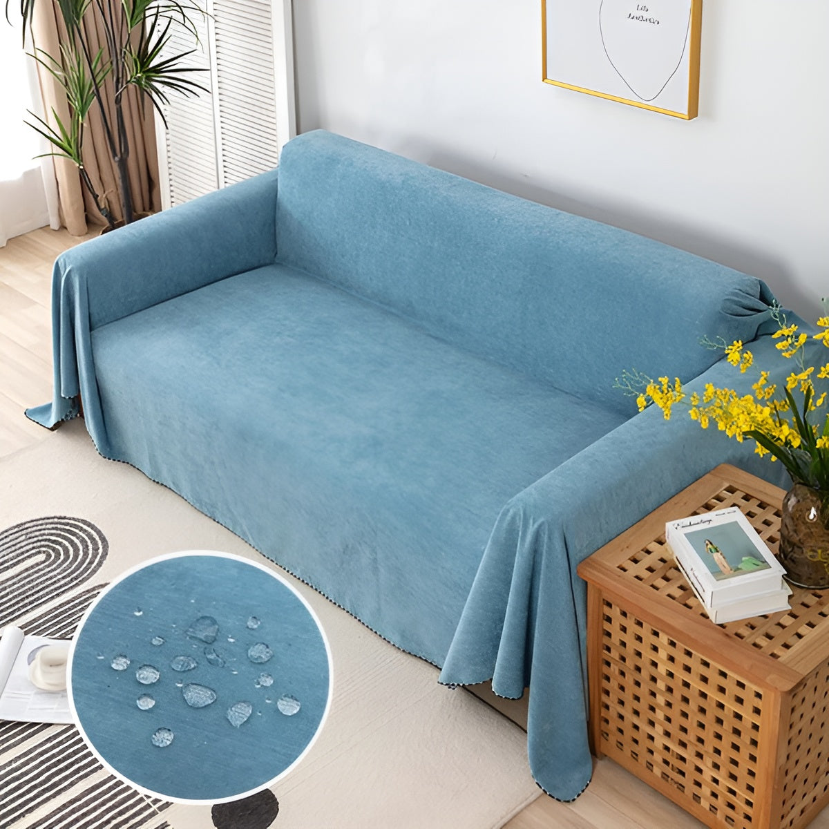 BowLift | Waterproof Sofa Blanket CosyHaven | Reversible | Pet Friendly & Easy Care