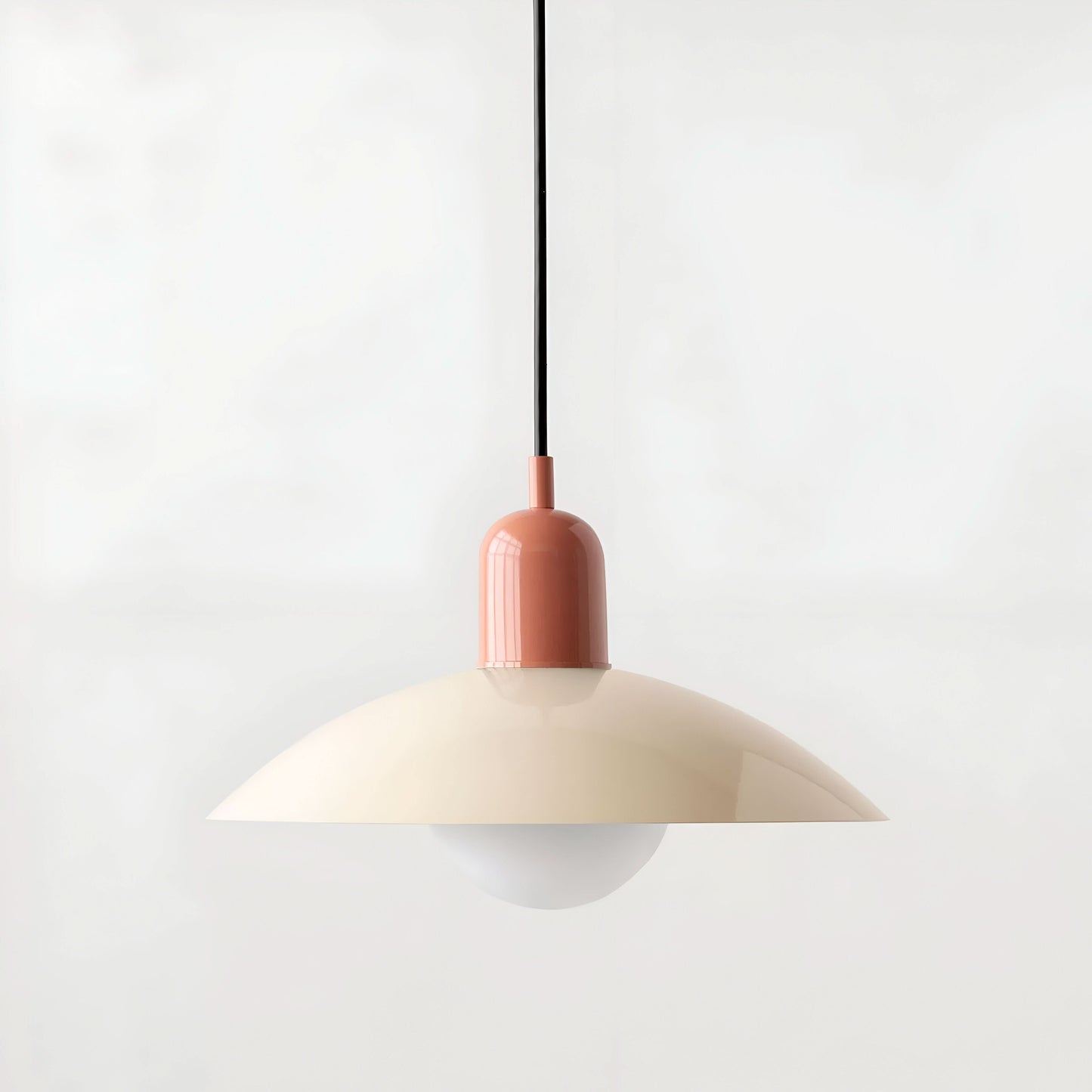 BowLift | Modern Macaron Bauhaus Pendant Light – Iron Shade
