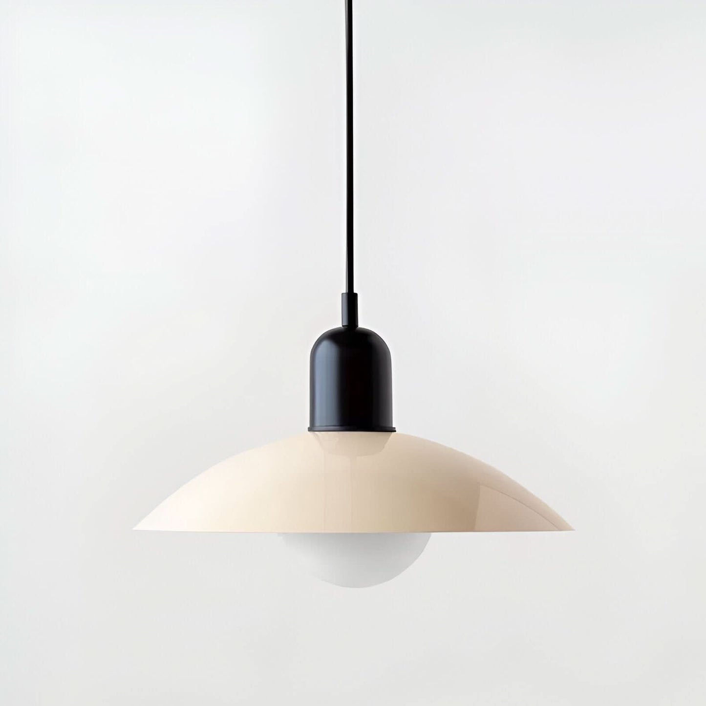 BowLift | Modern Macaron Bauhaus Pendant Light – Iron Shade