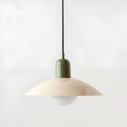 BowLift | Modern Macaron Bauhaus Pendant Light – Iron Shade