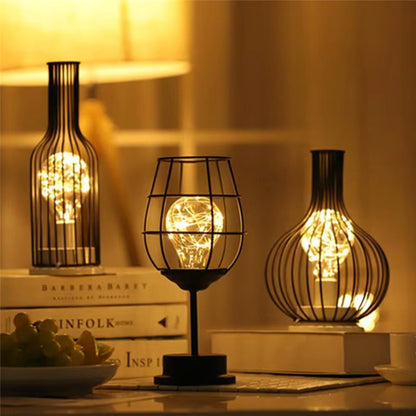 Skanto | Lumineux Wireless Ambient Lamp Set – 3 Unique Wine-Inspired LED Table Lamps
