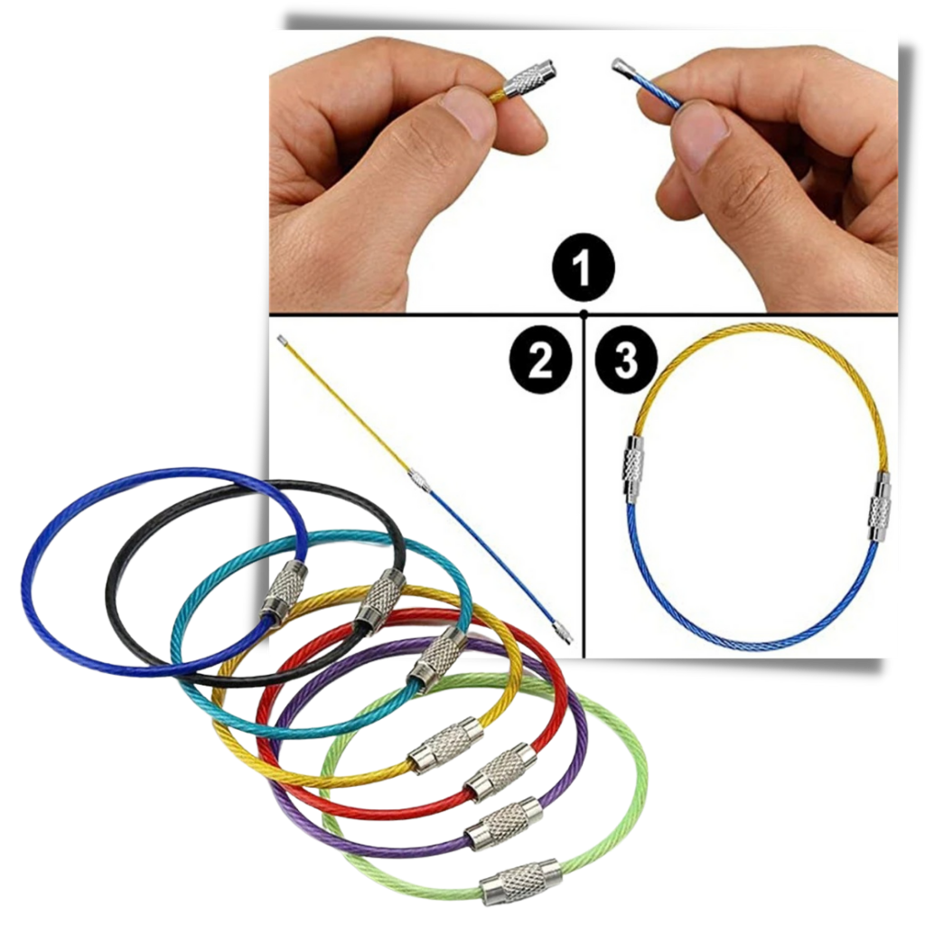 Pack of Flexible Keychains