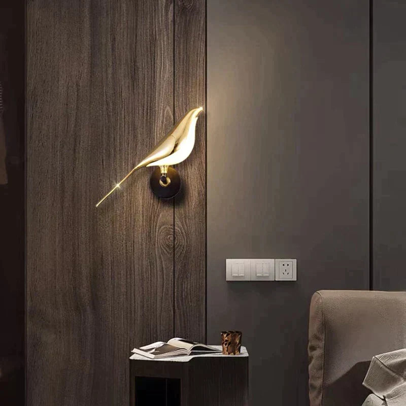 Scandinavian LED Wall Lamp with Bird Motif - Modern Decorative Wall Light for Stylish Wall Lighting | Karnz