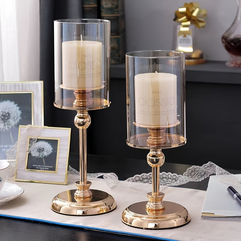 Skanto | NuptialGlow - Retro Luxe Wedding Candle Holder Set
