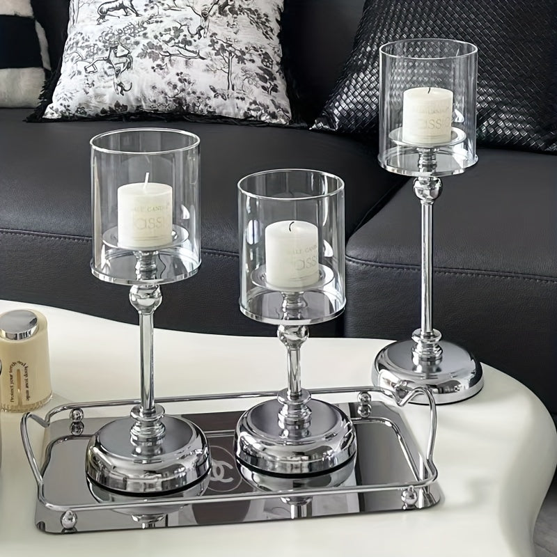 Skanto | NuptialGlow - Retro Luxe Wedding Candle Holder Set