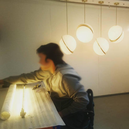 Skanto | AstralAura – Half-Moon Pendant Light