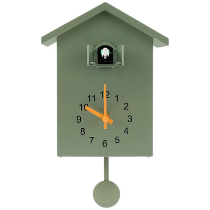 Skanto | Cuckoo Clock with Pendulum Delicate Cuckoo Bird Battery-Operated Cuckoo Wall Clock for Living Room Decor