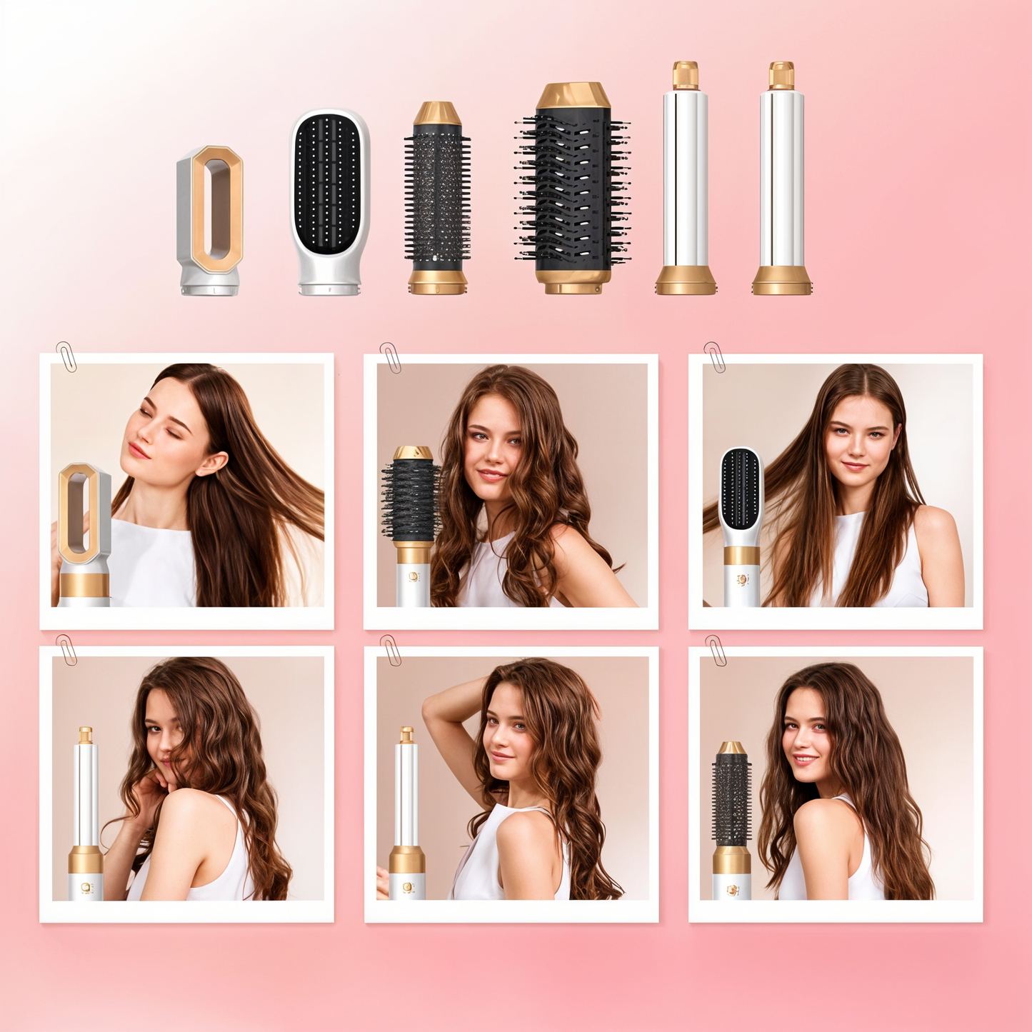5-in-1 Hair Dryer with Styling Attachments Bowlift
