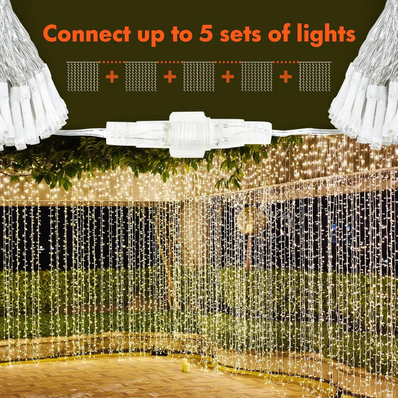 Skanto Skanto | Curtain Lights with Modes and Waterproof Design