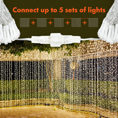 Skanto Skanto | Curtain Lights with Modes and Waterproof Design
