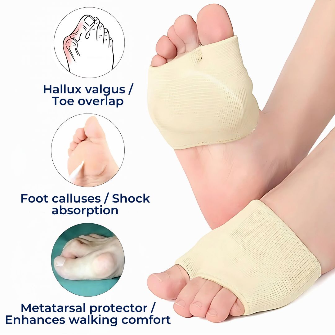 CushionFlex Forefoot Protection | Silicone Gel Cushion - Absorbs Shock on Foot - Pain Relief - for Metatarsalgia - Daily Comfort Bowlift